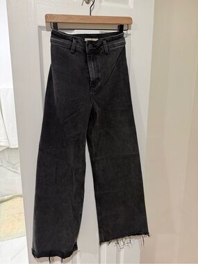 Rip Curl Women's Black Bootcut Jeans with Raw Hem
